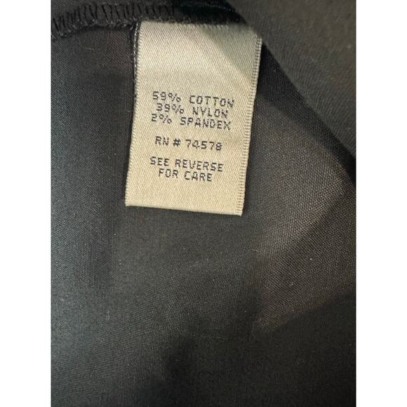 Vintage Y2K Trouser Shorts Tap Pant Black Satin MidRise 2000 Gold Buttons Size 2 - Picture 8 of 9